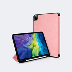 Coque Portefeuille Livre Cuir Etui Clapet L04 pour Apple iPad Pro 11 (2020) Or Rose
