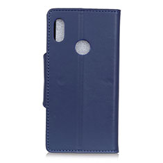 Coque Portefeuille Livre Cuir Etui Clapet L04 pour BQ X2 Pro Bleu