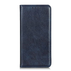 Coque Portefeuille Livre Cuir Etui Clapet L04 pour HTC Desire 19 Plus Bleu