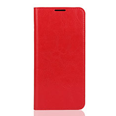 Coque Portefeuille Livre Cuir Etui Clapet L04 pour Huawei Enjoy 9 Rouge