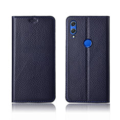 Coque Portefeuille Livre Cuir Etui Clapet L04 pour Huawei Honor View 10 Lite Bleu