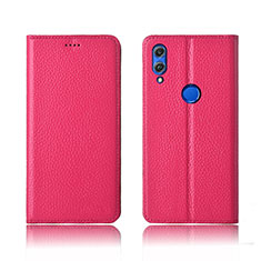Coque Portefeuille Livre Cuir Etui Clapet L04 pour Huawei Honor View 10 Lite Rouge