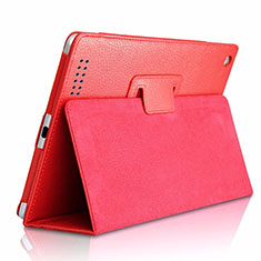 Coque Portefeuille Livre Cuir Etui Clapet L04 pour Huawei MediaPad M6 8.4 Rouge