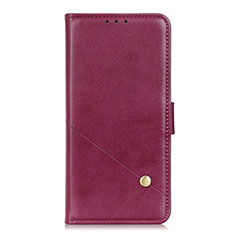 Coque Portefeuille Livre Cuir Etui Clapet L04 pour Huawei Nova 8 5G Vin Rouge