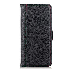 Coque Portefeuille Livre Cuir Etui Clapet L04 pour Huawei P40 Lite E Noir
