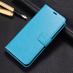 Coque Portefeuille Livre Cuir Etui Clapet L04 pour Huawei Y9s Bleu Ciel