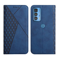 Coque Portefeuille Livre Cuir Etui Clapet L04 pour Motorola Moto Edge S Pro 5G Bleu