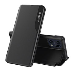 Coque Portefeuille Livre Cuir Etui Clapet L04 pour Oppo Find X5 Pro 5G Noir