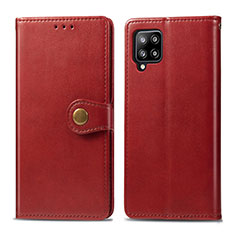 Coque Portefeuille Livre Cuir Etui Clapet L04 pour Samsung Galaxy A42 5G Rouge