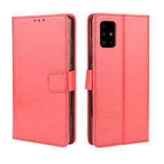 Coque Portefeuille Livre Cuir Etui Clapet L04 pour Samsung Galaxy A51 5G Rouge