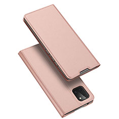 Coque Portefeuille Livre Cuir Etui Clapet L04 pour Samsung Galaxy A81 Or Rose