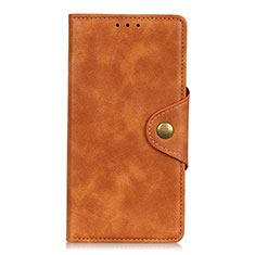 Coque Portefeuille Livre Cuir Etui Clapet L04 pour Samsung Galaxy M21s Orange