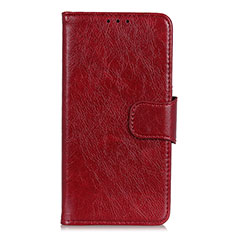 Coque Portefeuille Livre Cuir Etui Clapet L04 pour Samsung Galaxy Note 20 Plus 5G Vin Rouge