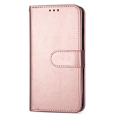Coque Portefeuille Livre Cuir Etui Clapet L04 pour Samsung Galaxy S20 5G Or Rose