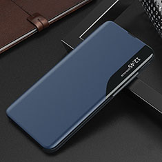 Coque Portefeuille Livre Cuir Etui Clapet L04 pour Samsung Galaxy S21 5G Bleu