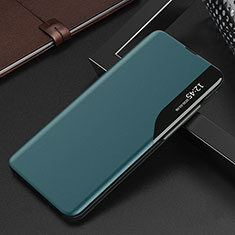 Coque Portefeuille Livre Cuir Etui Clapet L04 pour Samsung Galaxy S21 5G Vert