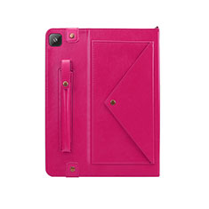 Coque Portefeuille Livre Cuir Etui Clapet L04 pour Samsung Galaxy Tab S6 Lite 10.4 SM-P610 Rose Rouge