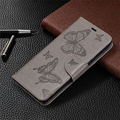 Coque Portefeuille Livre Cuir Etui Clapet L04 pour Sony Xperia L4 Gris