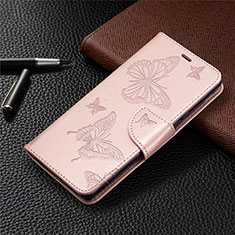Coque Portefeuille Livre Cuir Etui Clapet L04 pour Sony Xperia L4 Or Rose