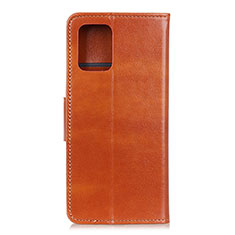 Coque Portefeuille Livre Cuir Etui Clapet L04 pour Xiaomi Mi 10 Lite Orange
