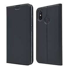 Coque Portefeuille Livre Cuir Etui Clapet L04 pour Xiaomi Mi 8 Noir