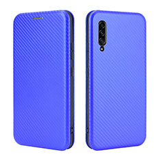 Coque Portefeuille Livre Cuir Etui Clapet L04Z pour Samsung Galaxy A90 5G Bleu