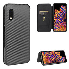 Coque Portefeuille Livre Cuir Etui Clapet L04Z pour Samsung Galaxy XCover Pro Noir