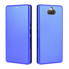 Coque Portefeuille Livre Cuir Etui Clapet L04Z pour Sony Xperia 10 Plus Bleu