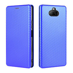 Coque Portefeuille Livre Cuir Etui Clapet L04Z pour Sony Xperia 8 Bleu
