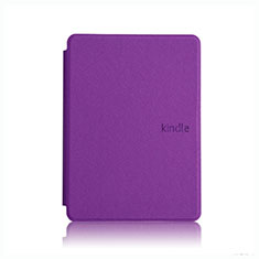 Coque Portefeuille Livre Cuir Etui Clapet L05 pour Amazon Kindle Paperwhite 6 inch Violet