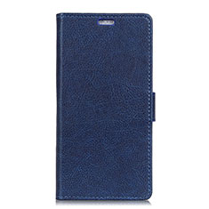 Coque Portefeuille Livre Cuir Etui Clapet L05 pour Asus Zenfone Max Plus M1 ZB570TL Bleu