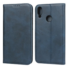 Coque Portefeuille Livre Cuir Etui Clapet L05 pour Huawei Enjoy 9 Bleu