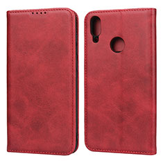 Coque Portefeuille Livre Cuir Etui Clapet L05 pour Huawei Enjoy 9 Rouge