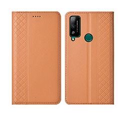 Coque Portefeuille Livre Cuir Etui Clapet L05 pour Huawei Honor Play4T Orange