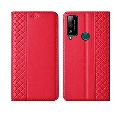 Coque Portefeuille Livre Cuir Etui Clapet L05 pour Huawei Honor Play4T Rouge