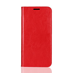 Coque Portefeuille Livre Cuir Etui Clapet L05 pour Huawei Mate 20 Lite Rouge