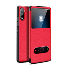 Coque Portefeuille Livre Cuir Etui Clapet L05 pour Huawei Mate 40 Lite 5G Rouge