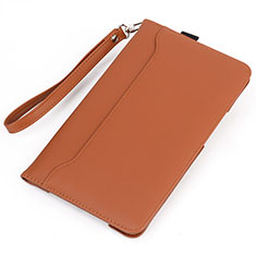 Coque Portefeuille Livre Cuir Etui Clapet L05 pour Huawei MatePad Orange