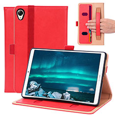 Coque Portefeuille Livre Cuir Etui Clapet L05 pour Huawei MediaPad M6 8.4 Rouge