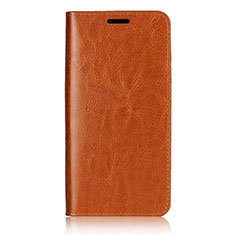 Coque Portefeuille Livre Cuir Etui Clapet L05 pour Huawei P20 Orange