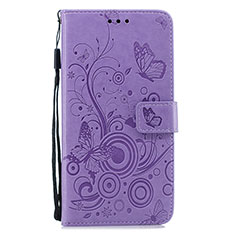 Coque Portefeuille Livre Cuir Etui Clapet L05 pour Huawei P30 Violet