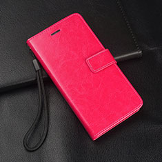 Coque Portefeuille Livre Cuir Etui Clapet L05 pour Huawei Y9s Rose Rouge