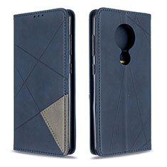 Coque Portefeuille Livre Cuir Etui Clapet L05 pour Nokia 7.2 Bleu