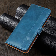 Coque Portefeuille Livre Cuir Etui Clapet L05 pour Oppo Reno4 Z 5G Bleu Ciel