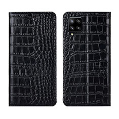 Coque Portefeuille Livre Cuir Etui Clapet L05 pour Samsung Galaxy A42 5G Noir