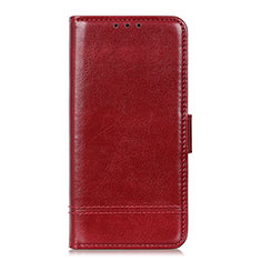 Coque Portefeuille Livre Cuir Etui Clapet L05 pour Samsung Galaxy M01 Core Rouge