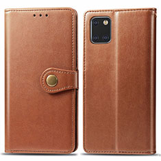 Coque Portefeuille Livre Cuir Etui Clapet L05 pour Samsung Galaxy M60s Orange