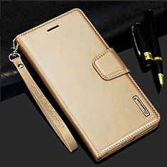 Coque Portefeuille Livre Cuir Etui Clapet L05 pour Samsung Galaxy S21 Plus 5G Or
