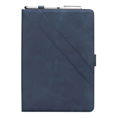 Coque Portefeuille Livre Cuir Etui Clapet L05 pour Samsung Galaxy Tab S6 Lite 4G 10.4 SM-P615 Bleu