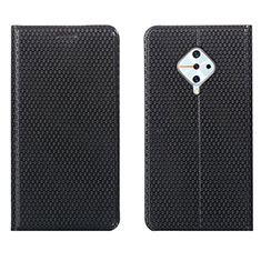 Coque Portefeuille Livre Cuir Etui Clapet L05 pour Vivo S1 Pro Noir